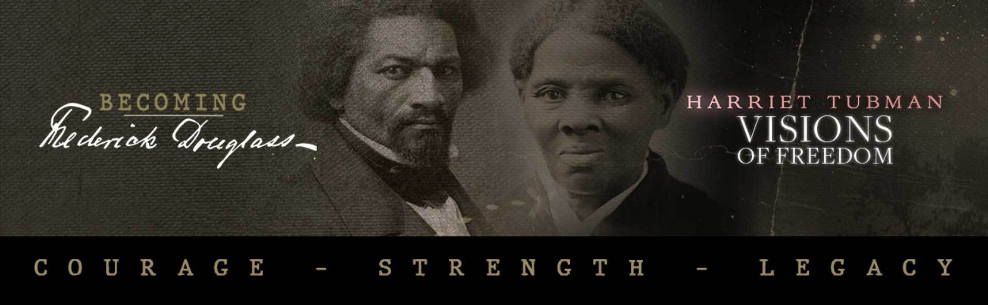 Tubman and Douglass banner